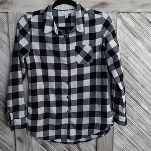 Buffalo check flannel shirt